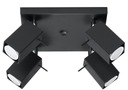 MERIDA 4 Black GU10 Потолочный светильник для светодиодов SL.0102 SOLLUX