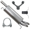 Концевой глушитель VW Passat B5 FL 1.9 2.0 TDI ЗАЖИМЫ