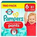Подгузники Pampers Pants Premium, размер 6, 81 шт.