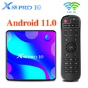 X88 PRO 10 RK3318 android11 ​​Двухдиапазонный Wi-Fi BT4.0 ТВ-приставка