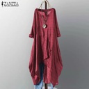 Šaty dámske nepravidelné slnečné šaty ZANZ Kaftan Dominujúci materiál polyester