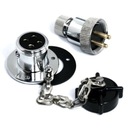 РАЗЪЕМНОЕ СОЕДИНЕНИЕ (РОЗЕТКА + ВИЛКА)4 ВИЛКИ МАКС. 5 АМПЕР