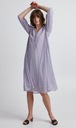 ICHI sukienka z paskiem w serek 36 S 38 D83 Kolor fioletowy