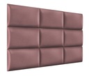 Nástenný panel 30 x 15 cm čalúnený 3D čelo tmavo ružové EAN (GTIN) 5904474101599
