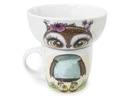 KOMPLET DZIECIĘCY PORCELANA OBIADOWA 2 EL SOWA