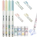 4x стираемая ручка KIDEA PASTEL ANIMALS