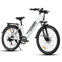 Женский/мужской электрический велосипед Samebike 500 Вт 15 Ач 27,5 дюйма 80 км белый