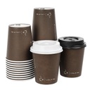 КОФЕЙНЫЕ БУМАЖНЫЕ КРУЖКИ 250МЛ C4Y + КРЫШКИ 100ШТ (для перепродажи)