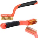 SZCZOTKA DRUCIANA RĘCZNA DRUT MOSIĘŻNY 3 RZĘDY YT-6343 YATO