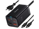 Зарядное устройство BASEUS GaN3 PRO 65 Вт 2x USB-C 2xUSB-A PD QC4 + кабель USB-C