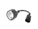 Gembird PC-SFC14M-01 Адаптер питания IEC320 C14/SCHUKO (F) 15 см x 4 шт.