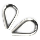 10 x РАЗРЫВ ДЛЯ ВЕРЕВОК НЕРЖАВЕЮЩАЯ СТАЛЬ V4 2 мм