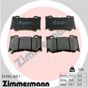 SET PADS HAMULCOWYCH, BRAKES TARCZOWE ZIMMERMANN 24994.160.1 