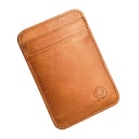 КОЖАНЫЙ КОШЕЛЕК ДЛЯ КАРТ И МЕЛКИХ ОТДЕЛЕНИЙ - 5 ОТДЕЛЕНИЙ - НАТУРАЛЬНАЯ КОЖА