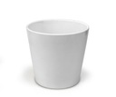 Цветочный горшок с керамической крышкой, 13x10,5 см, БЕЛЫЙ