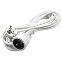 УДЛИНИТЕЛЬНЫЙ КАБЕЛЬ НА 1 РОЗЕТКУ С ЗАЗЕМЛЕНИЕМ ДОМАШНЯЯ СЕТЬ 3м 3x1,0 мм² БЕЛЫЙ