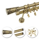 Карниз 180 см 19+19 мм две трубки, модный SOLID