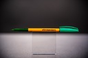Шариковая ручка OFIX Standard 0,7 мм, традиционная офисная ручка с зажимом, зеленого цвета