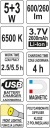 YATO ФАРА СЕРВІСНА AKUMULATOROWA LED (СВІТЛОДІОД) COB 5W  (12446532150) фото min 7