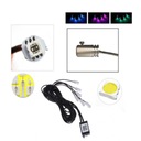 CABLE DE FIBRA ÓPTICA EL WIRE DIODO LUMINOSO LED RGB AMBIENT FARO LUZ JUEGO 8M 