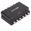 Переключатель адаптера-конвертера с аналогового 2x AV RCA CVBS на цифровой HDMI