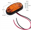 ФАРА ГАБАРИТ LED (СВІТЛОДІОД) 12-24V IP68 POMARANCZOWA 10 VNT. Z WKRETY  (17861134898) фото min 10
