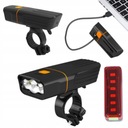ВЕЛОСИПЕДНЫЙ ФОНАР ПЕРЕДНИЙ И ЗАДНИЙ КОМПЛЕКТ МОЩНЫЙ USB-ФОНАРЬ ВИДИМЫЙ СВЕТОДИОДНЫЙ ФОНАРЬ