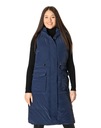 Длинный теплый женский пуховый жилет с утепленной пуховой курткой без рукавов 2301 XXL