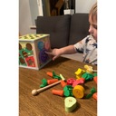 Образовательный деревянный сортировщик кубиков 5 в 1, игра-головоломка «Поймай жука»