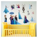 Наклейки на стену «Холодное сердце» Олафа и Эльзы