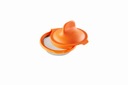 Силиконовая форма для яиц, оранжевая.