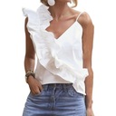 ЭЛЕГАНТНАЯ БЛУЗКА, СВОБОДНАЯ ФУТБОЛКА НА РЕМЕНКАХ, ТОП