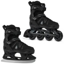 Роликові ковзани Регульовані фігурні ковзани 2в1 RAVEN Pulse PRO Black FitGo 40-43