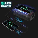 Мощный стартер-усилитель 74 Втч, стартовый светодиодный фонарик Powerbank PD60W QC3.0