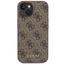 Guess GUHCP15SG4GFBR iPhone 15 / 14 / 13 6.1&quot; brązowy/brown hard case 4G Me Marka Guess