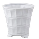 ЦВЕТОЧНЫЙ ГОРШОК PENNY белый глянец диаметр 15 см