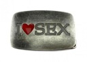 Пряжка ремня I LOVE SEX