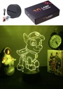 НЕОНОВЫЙ НОЧНИК АКРИЛОВЫЙ 3D ДЕКОРАЦИОННЫЙ LED RGB ROCKY PAW PATROL + ПУЛЬТ ПУЛЬТА