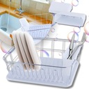 SUSZARKA DO NACZYŃ OCIEKACZ NA SZTUĆCE TALERZE Z TACĄ KAMILLE