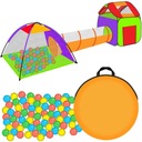 Палатка для детского дома, туннель для сухого бассейна, набор для садового домика + 200 шариков