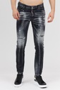 DSQUARED2 - Čierne džínsy SUPER TWINKY JEAN 54 Dĺžka nohavíc dlhá