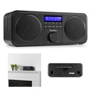 FM DAB стерео цифровое радио + будильник черный Audizio