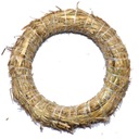 Венок из соломки ЭКО, 30 см, основа, осенний венок