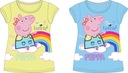 110 (5) Blúzka T-shirt PEPPA krátky rukáv licencia Leto žltá Značka EplusM