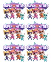 Вафля для торта Вафля для торта SUPER CATS Вафельный принт А4