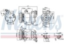 COMPRESOR DE ACONDICIONADOR NISSENS 890064 