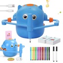 INTERAKTÍVNY KRESLENÝ ROBOT PRE DETI VZDELÁVACÍ SET 100 LISTOV + FIXKY