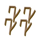 4x Haczyk wieszak na kaloryfer grzejnik 3 cm mocny - szary