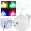 ИГРУШКА ДЛЯ ВАННЫ КИТ, ПРОРАЩИВАЮЩАЯ ВОДУ, СВЕТОДИОДНЫЙ ФОНТАН WOOPIE BABY