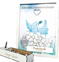 ГОСТЕВАЯ КНИГА ПЕРВОЕ СВЯТОЕ ПРИЧАСТЬЕ IHS SOUVENIR HEARTS БЕЛАЯ РАМКА А3